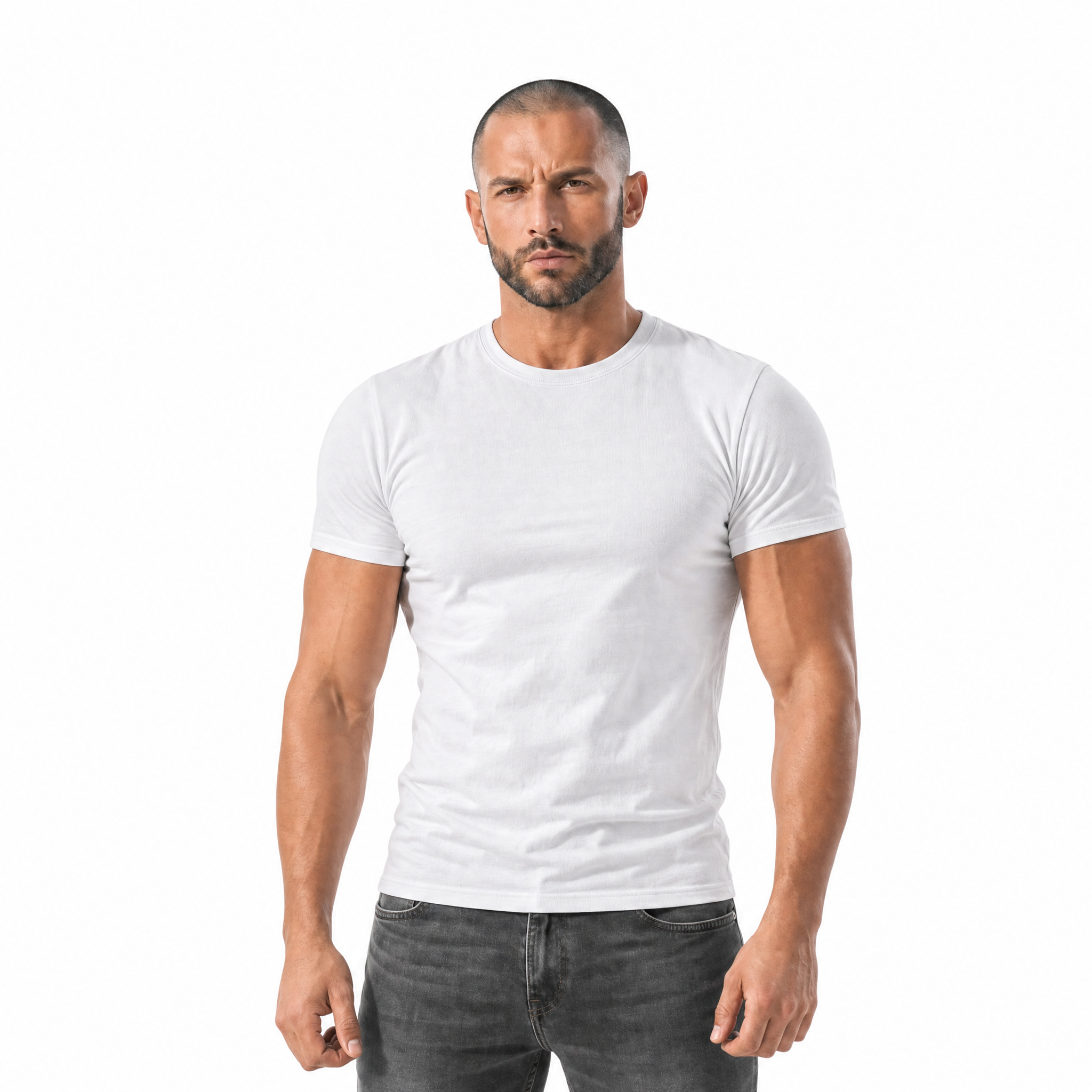 CAMISETA SCULPTED FIT PREMIUM WHITE